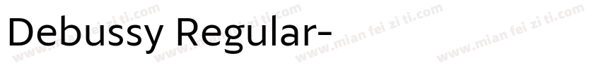 Debussy Regular字体转换